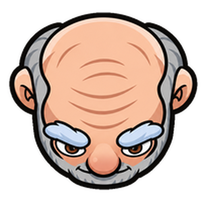 Gus, bald with grey side hair and a beard